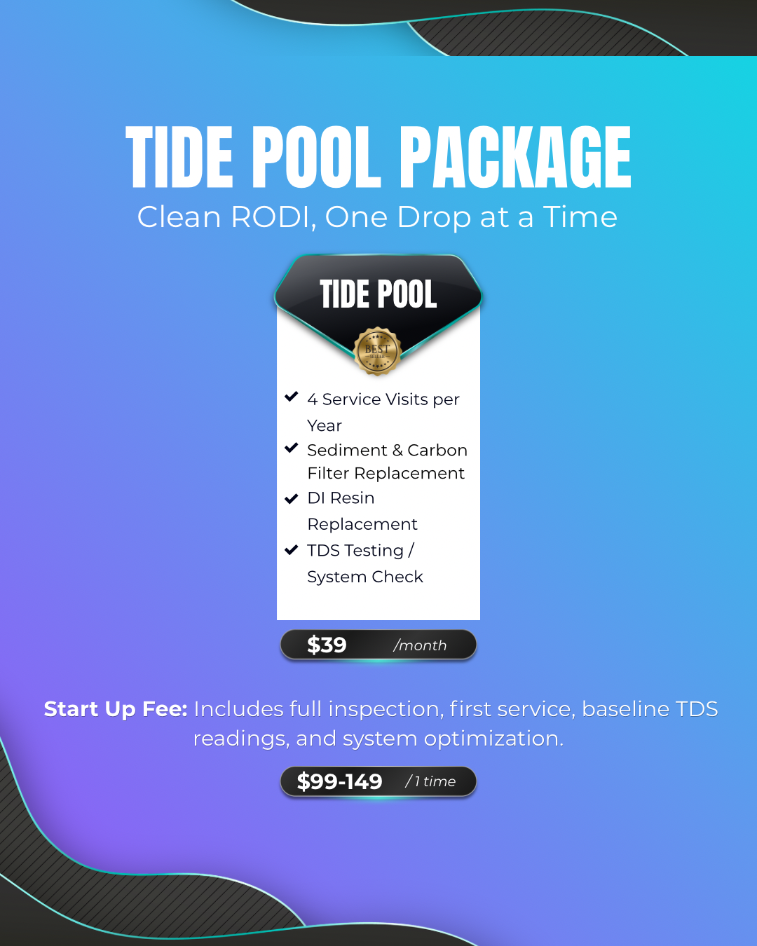Tide Pool RO/DI Service Plan